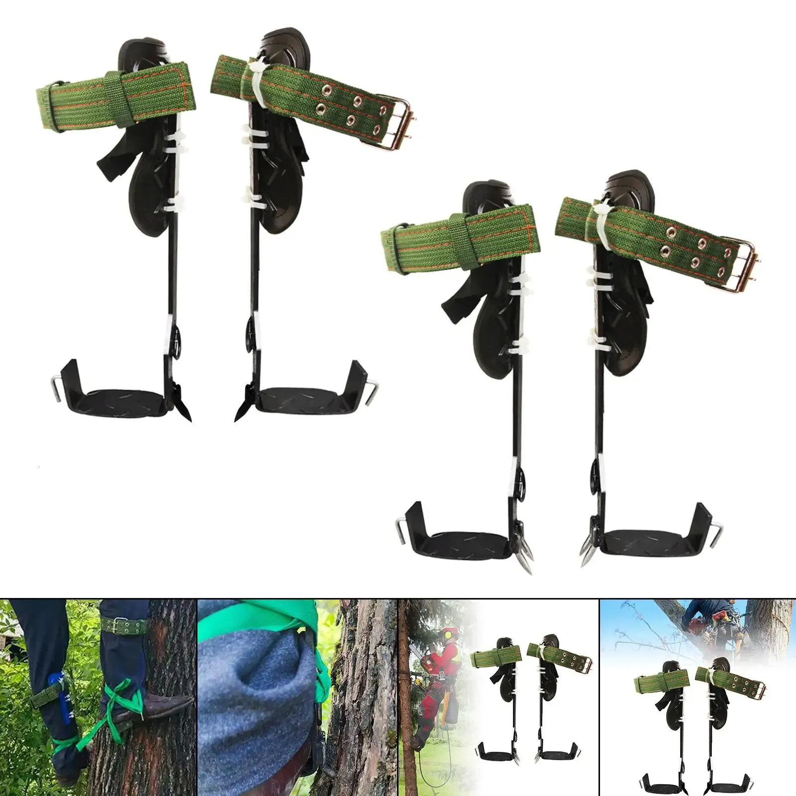 Climbing Ropes Tree Climbing Spike Set Pruning Branches Rope Clamp Logging Fruits Tree Stand for Garden 231124