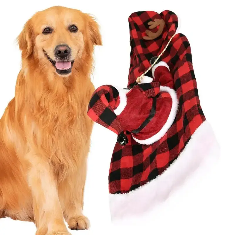 犬のアパレル犬のクリスマス服サンタクロースライディングコスプレサンタドッグコスチュームクリエイティブパーティードレスアップドッグス