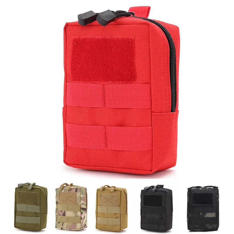 Paquetes de mochilero Molle militar al aire libre Bolsa Bolsa Táctica Utilidad EDC Herramientas Paquete de cintura Teléfono Titular Caso Trabajo Camping Bolsillo Bolsa de caza W0425