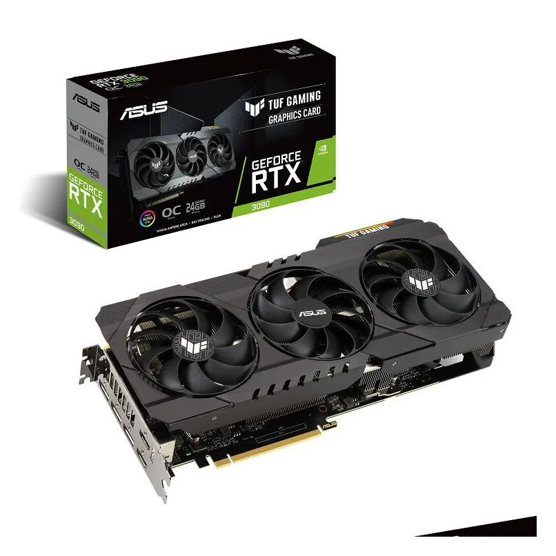 グラフィックカードコンピューターグラフィックスカードTUF-RTX3090-O24G-GAMING1740-1770MHzドロップ配信コンピューターネットワーキングコンピューターコンポーネントotkwf