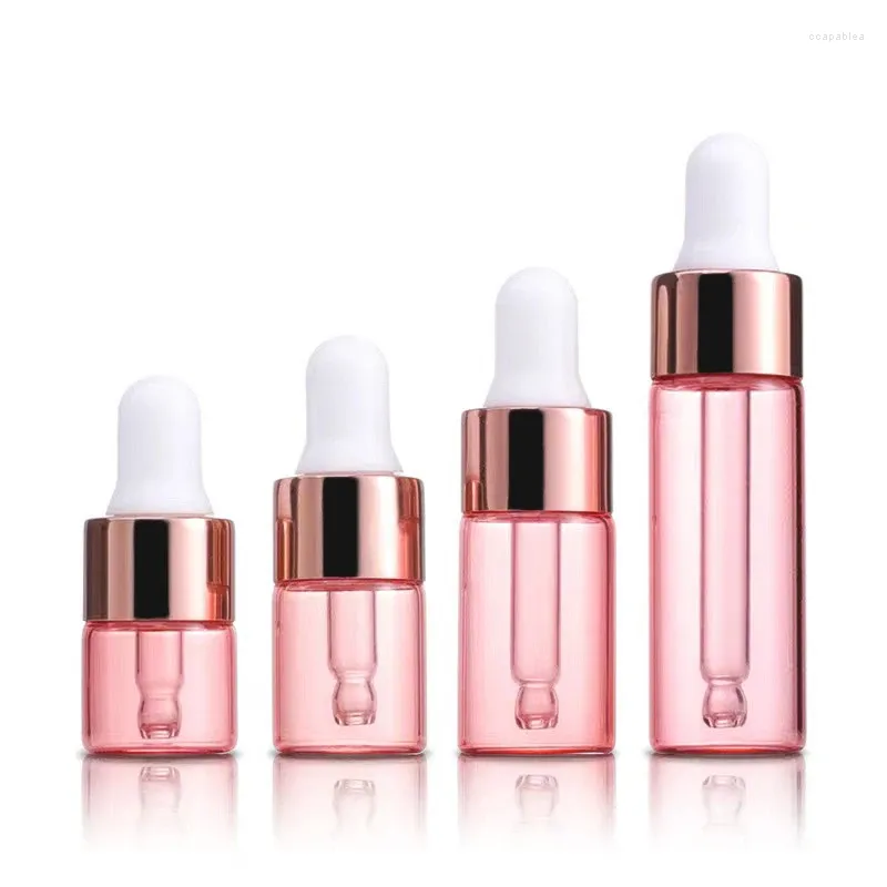 Storage Bottles 10pcs 1ml 2ml 3ml 5ml Glass Dropper Bottle Sample Vials With Pipette For Cosmetic Perfume Empty Mini Essential Oil