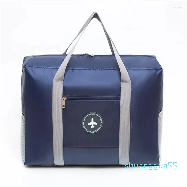ダッフルバッグは女性と男性用の折りたたみ可能な旅行袋を厚くします荷物ジッパー収納ポーチ服オーガナイザーケース飛行機移動ハンドバッグ