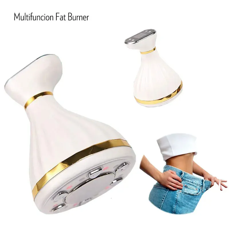 Face Care Devices 7 in 1 EMS Ultrasonic Massager Slimming RF Fat LED Infrared 1Mhz Ultrasound Cavitation Bar Vibration Weight Loss Machine 231124