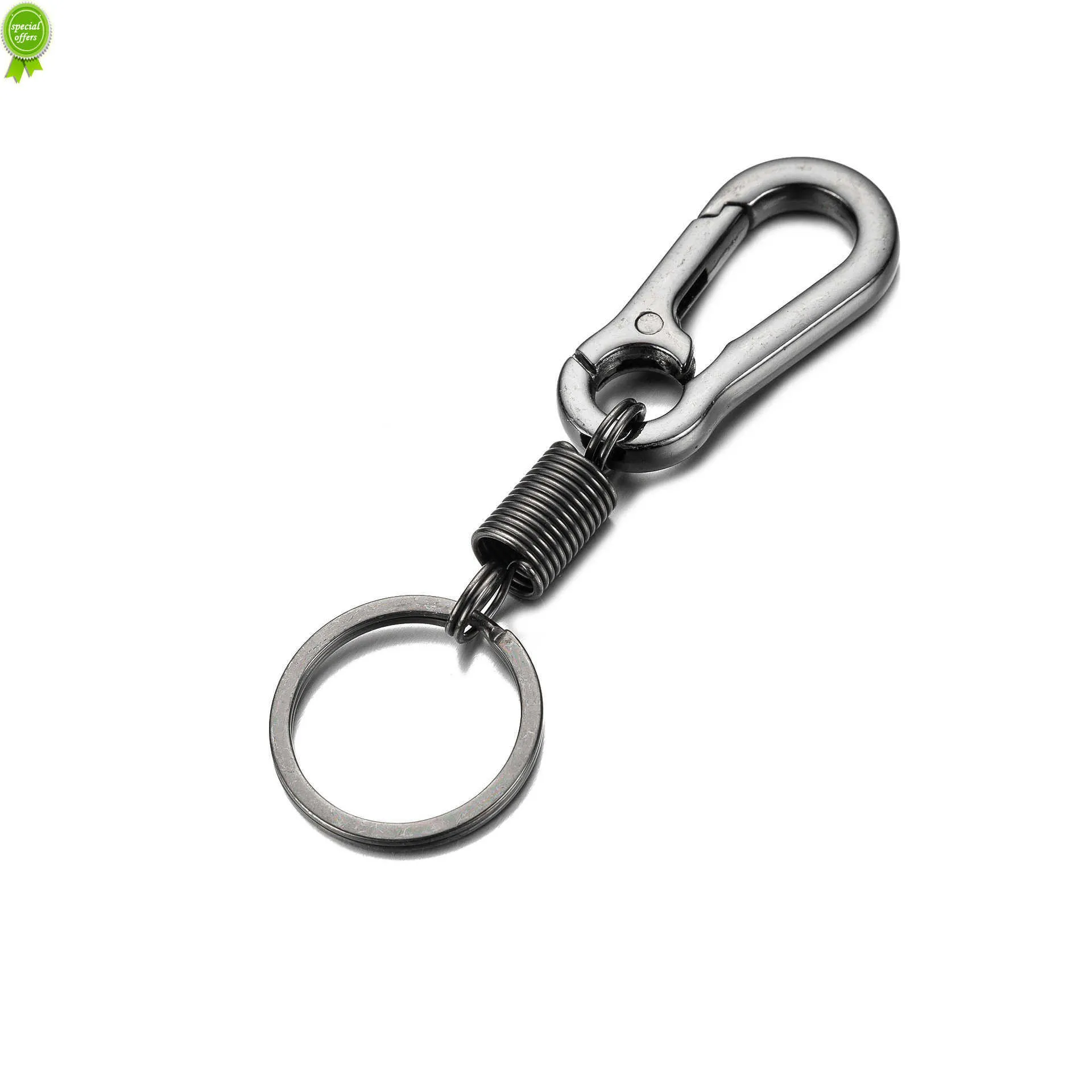 Frühlings-Schlüsselanhänger Kletterhaken Auto-Schlüsselanhänger Einfache starke Karabinerform Schlüsselanhänger Zubehör Metall Vintage Schlüsselanhänger