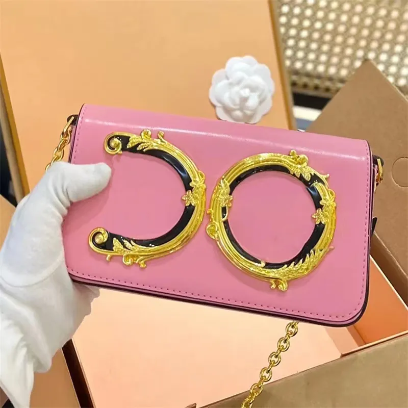 Luxe vintage meisjesmode flap roze tas voor dames Echt leer Designer Schoudertas Messenger Bag Dames man snelle tote handtas Cross body clutch enveloptassen