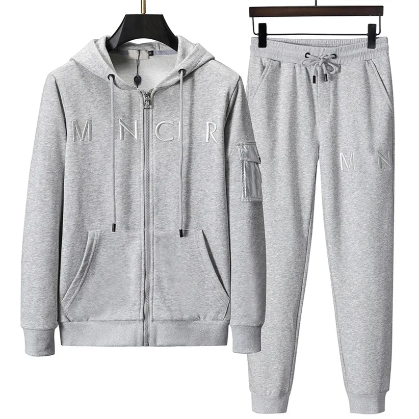 Men's Tracksuits Winter Sweatshirts 2 Piece Set Hoodies Sporting Suit Sports Coat Sportswear