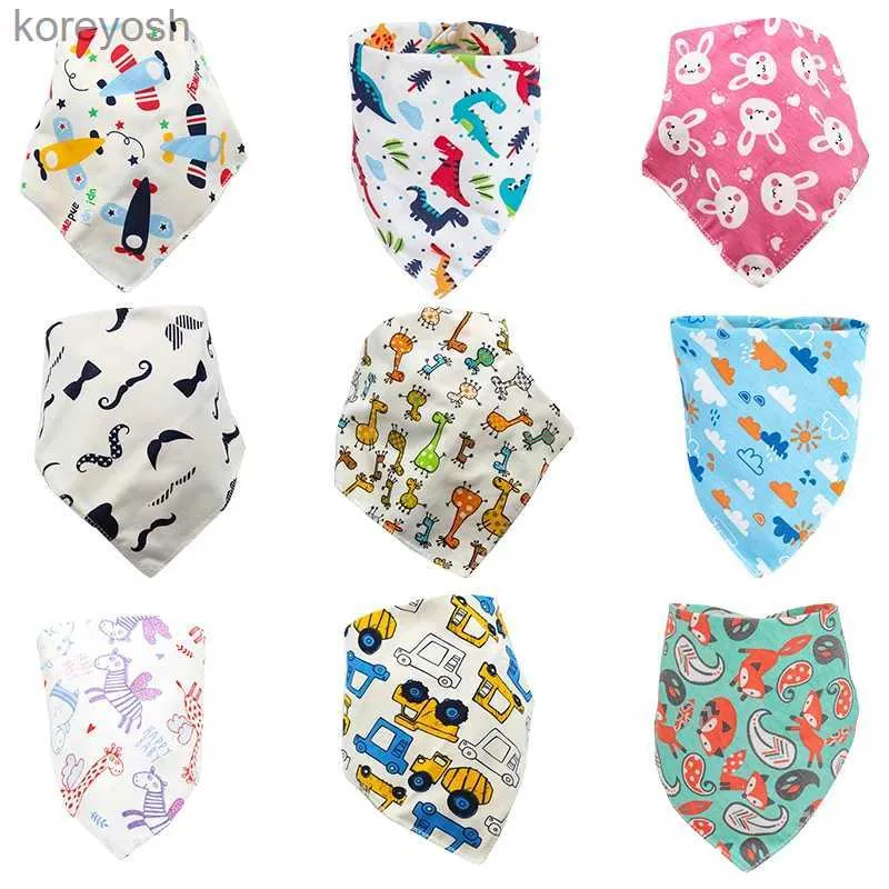 Bavoirs Bavoirs en coton doux Bavoirs pour bébé Cartton Animal Bébé Triangle Écharpe Mignon Bavoirs Bavoir Confortable Serviette de Bave et de Dentition Serviette de SaliveL231125