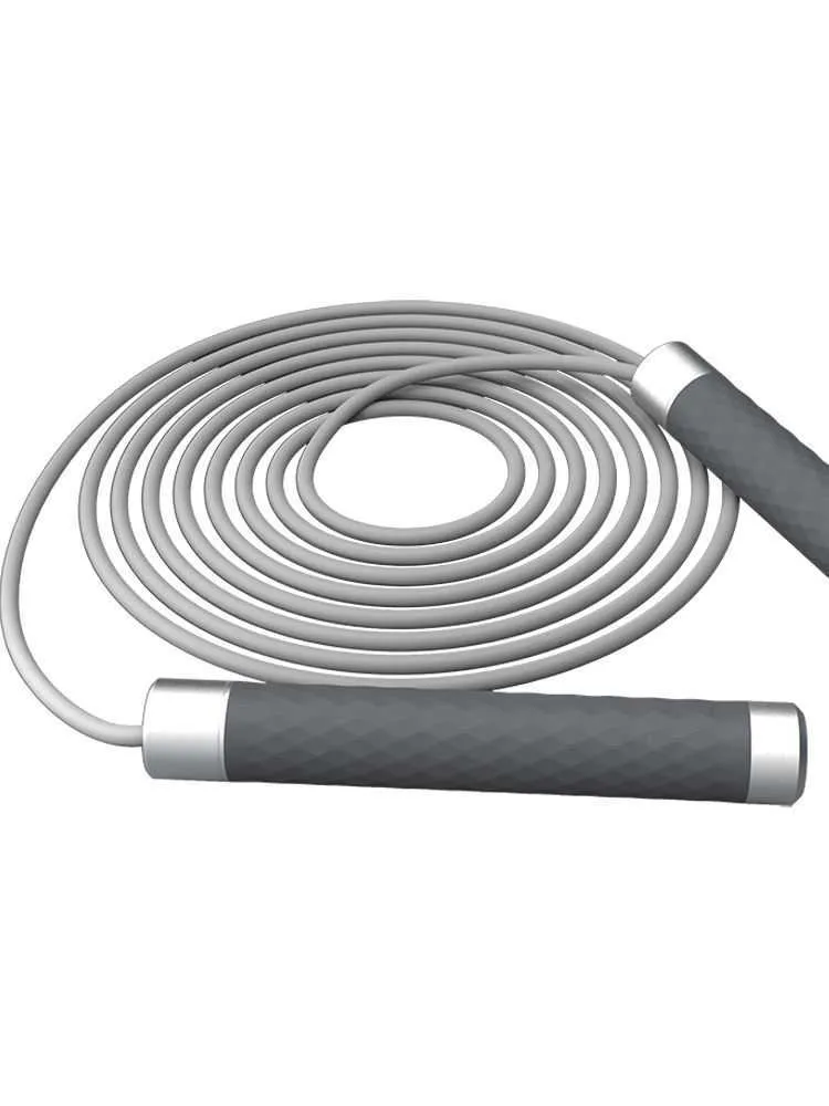 Jump Ropes Högkvalitativ hopprep Viktat handtag PVC -belagd ståltrådhopprep P230425