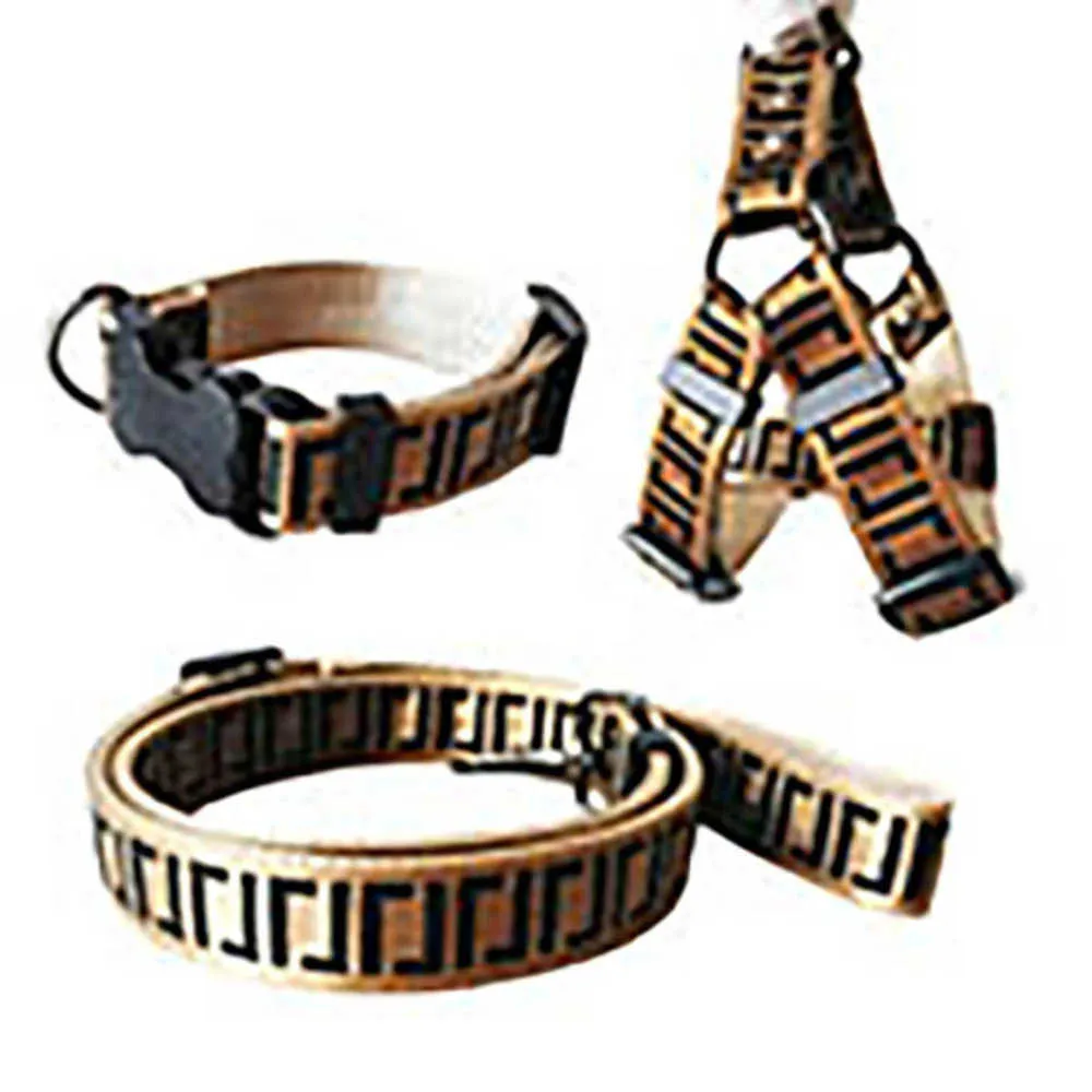 Fashion Accessories Leashes Dog Collars Set Designer Leash Seat Belts Pet Collar And Pets Chain With For Small Medium Large s Cat Motion current 68ess