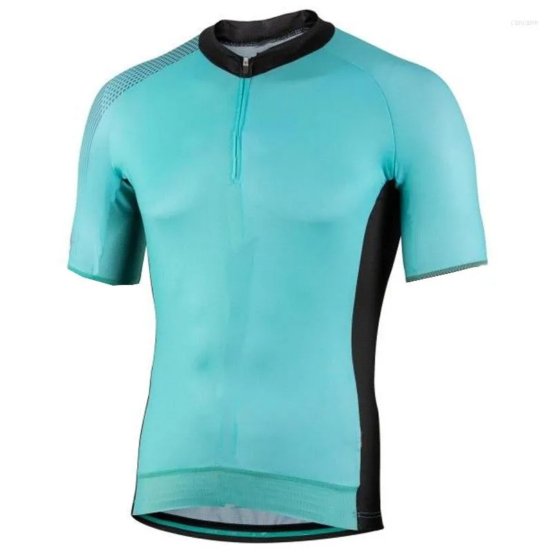 Giacche da corsa Maglia da ciclismo Camicia da bicicletta corta Kit da bici Indossare Mezza cerniera Manicotto per abbigliamento Giacca da motocross da montagna di qualità Sport aderente