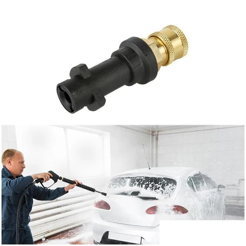 Ferramentas de limpeza de carro Arma de espuma de alta pressão-1/4 Polegada Adaptador rápido para Karcher K K2 K3 K4 K5 K6 K7 Entrega direta Automóveis Motorcy Ot7Rq