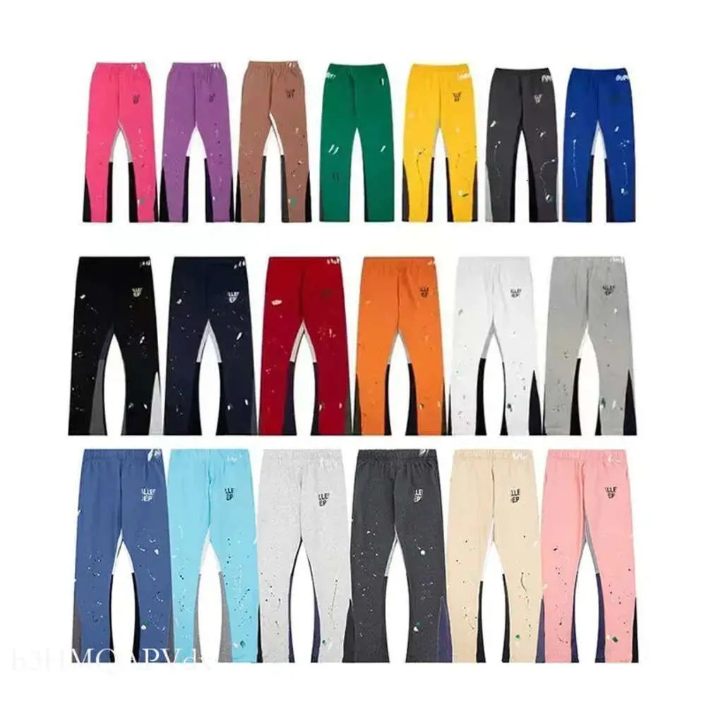 Galleryes Dept Mens Calças Galleryes Sweatpant Mens Luxury Designers Calças Homens Calças Studios Red Flare Pants Sweatpants Homens Jogger Moda Hip Hop Casual 6990