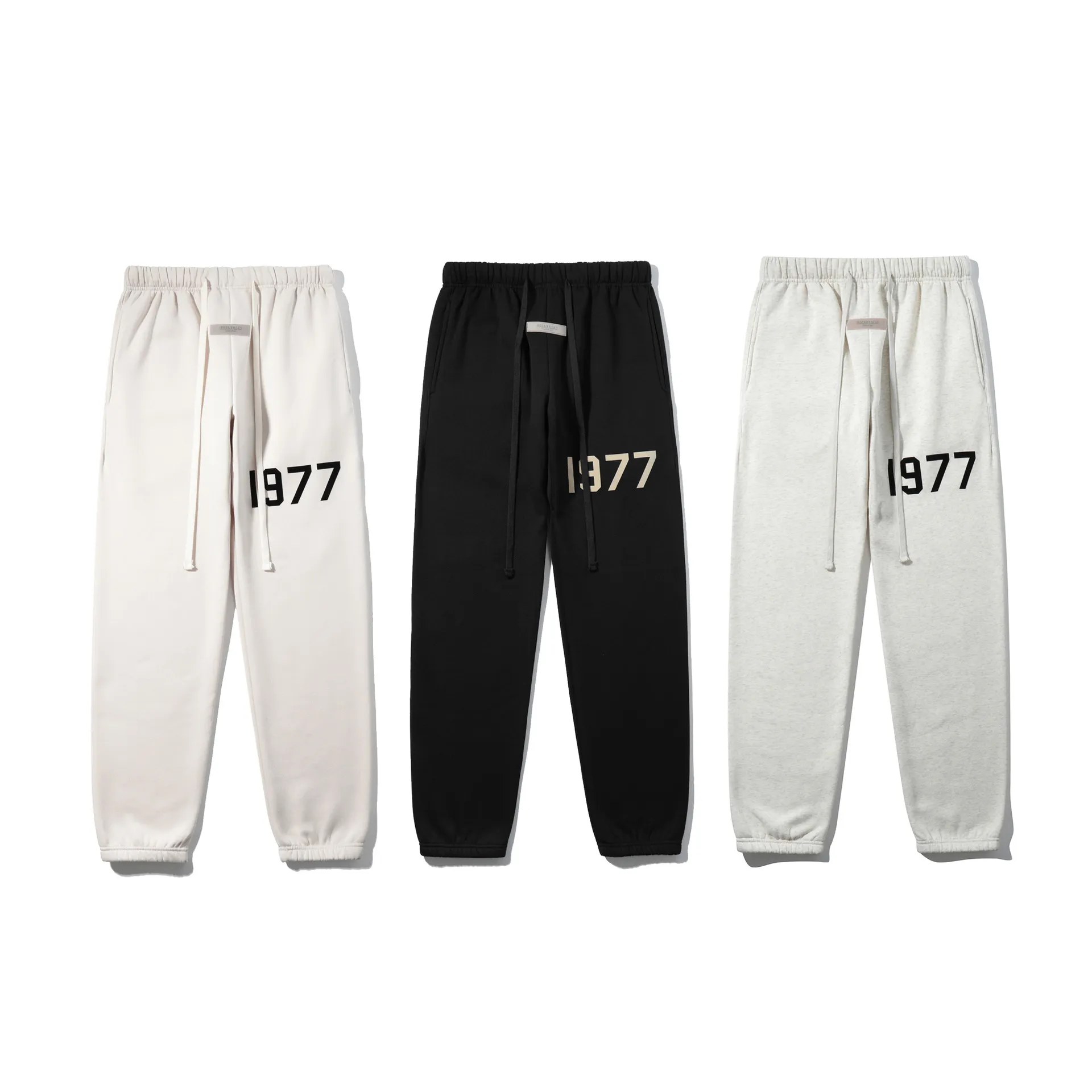 Pantaloni da uomo Ess Pantaloni sportivi da uomo Zgpbfog Nuova linea doppia 1977 Mutandine con gamba 400g Peluche Alta connessione Amanti maschili e femminili