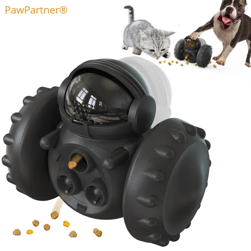 Jouets pour chiens à mâcher PawPartner Tumbler Interactive Augmente le QI des animaux de compagnie Alimentation lente Labrador Bouledogue français Swing Training Distributeur de nourriture 230424