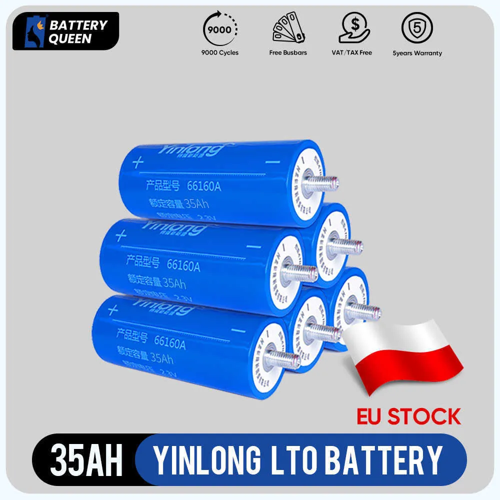 EU Stock LTO Батарея 35AH YINLONG 66160 2,3 В 2,4 В лития железо 2,8 В.