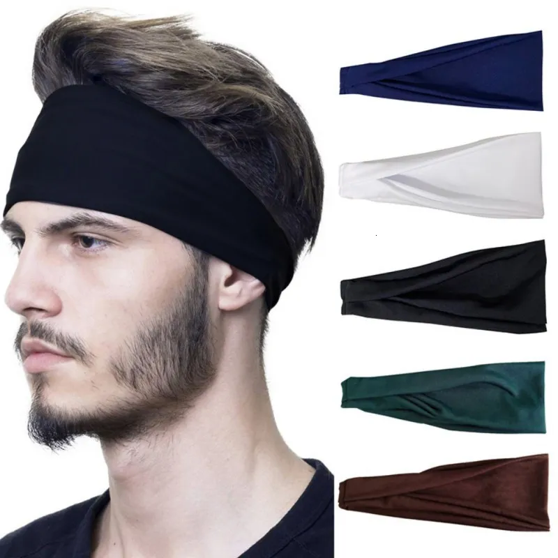Mens Solid Cotton Elastic Sweatband Head Mens Headband For Sports, Yoga,  Running, And Fitness Knot Hairband With Elastic Bandage 230425 From Xing09,  $17.02