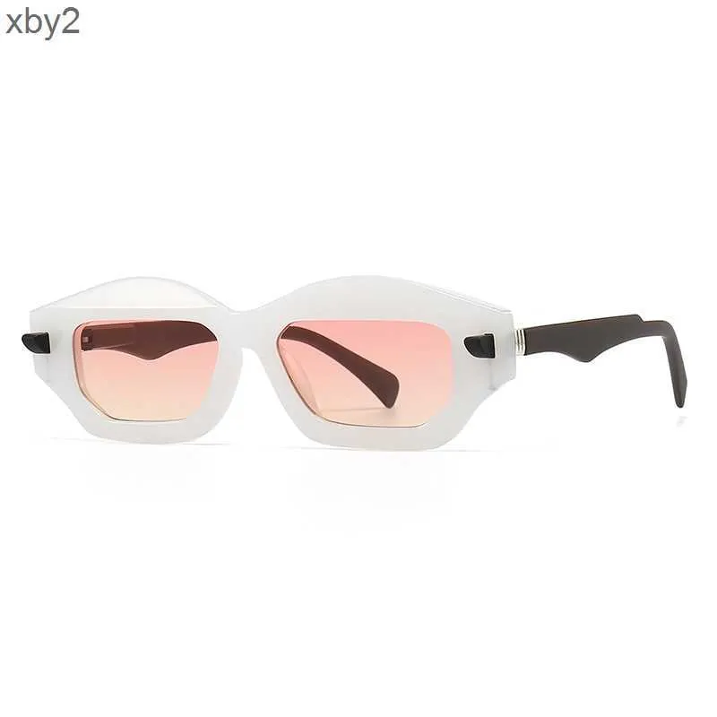 Solglasögon trendig street fotokonst polygonal mäns solglasögon modern charm ins stil solglasögon 2233