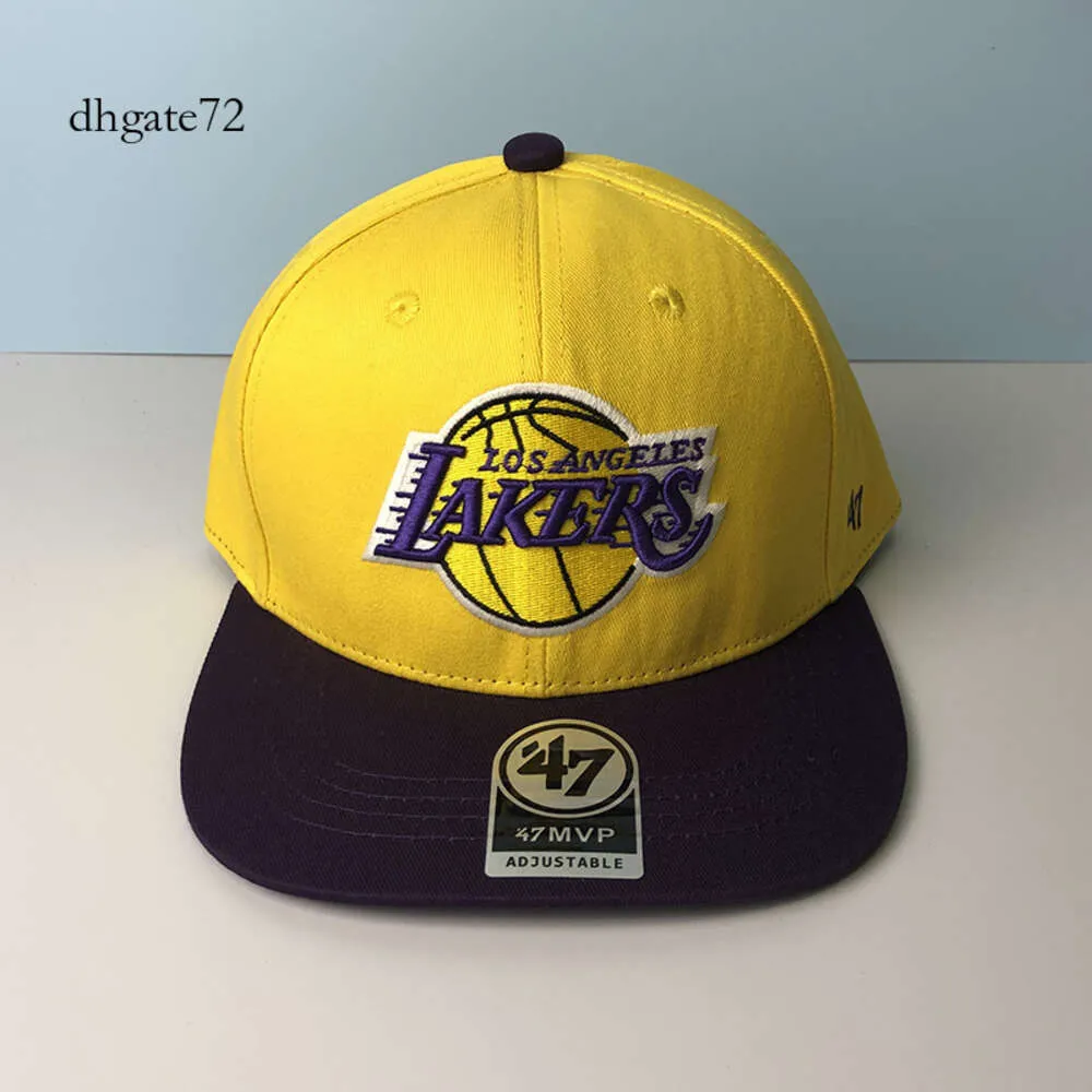 Dghate Lakers Hat High Quality Basketball Team Lakers Warriors Championship Flat Brim Hat Anpassningsbar
