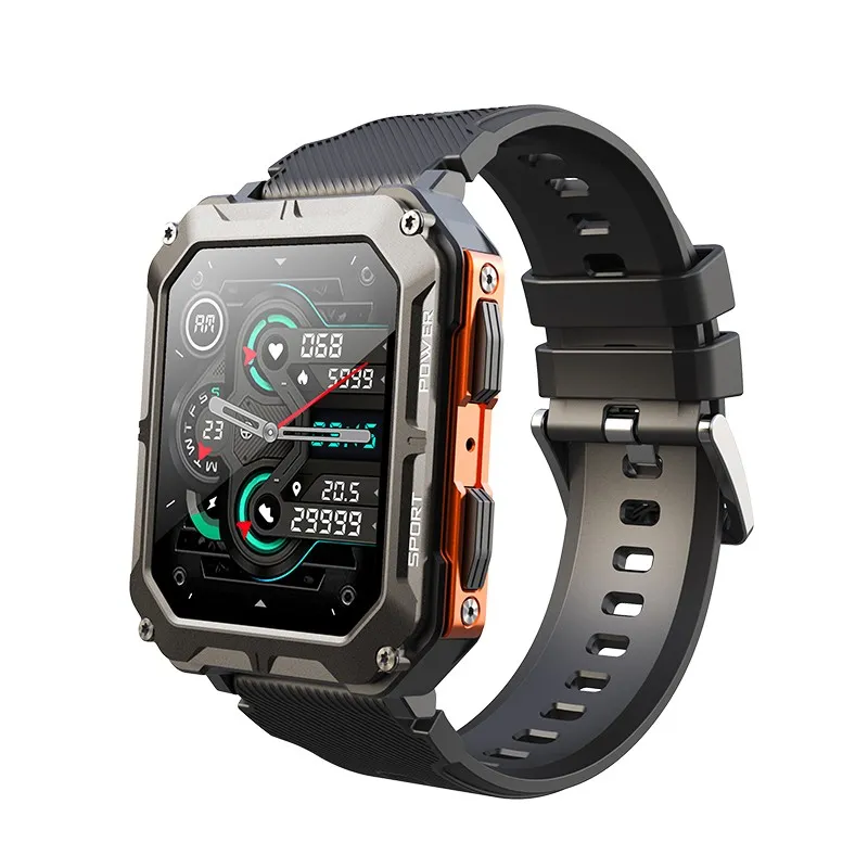 Yeni Gelişler C20 Pro Smart Watch 1.83 inç Bt Arayın Sport Bilek Büyük Pil IP68 Su Geçirmez Erkekler İzler C20Pro Akıllı Saat