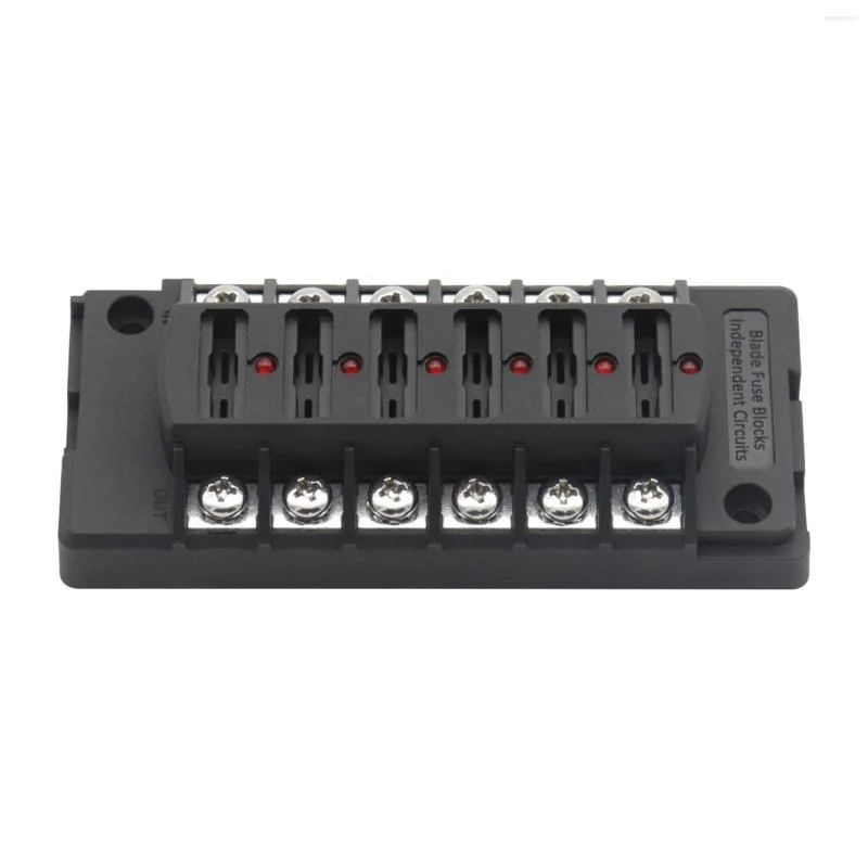 All Terrain Wheels 12-32V 12 Way Fuse Box Holder With LED Warning Lights For Marine Cars RV SUV