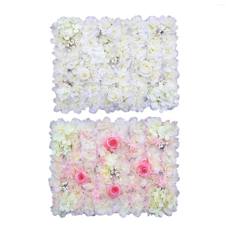 Dekorativa blommor Flower Panel Mat Screen Floral Elegant Backdrop Artificial For Bridal Shower Wedding Supplies