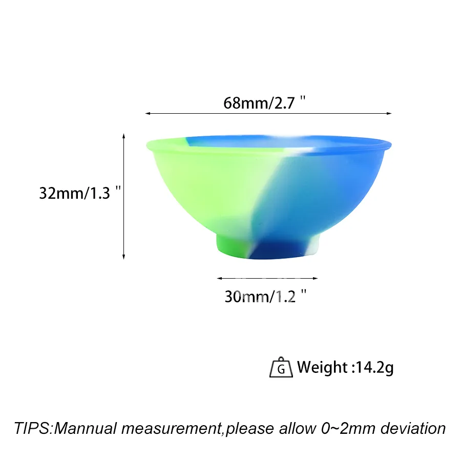 silicone bowl size