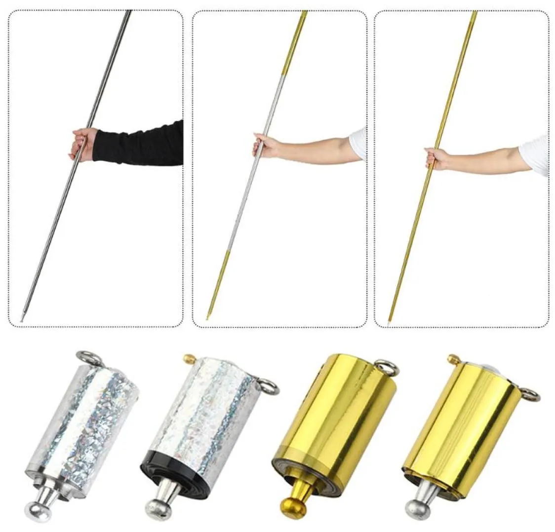 Trekking Poles 11m Metal Magic Pocket Staff Portable Stick Arts Rod Pole Magicians Trick308F5943630