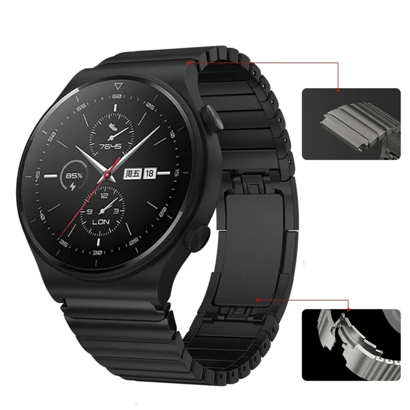 Correa De Titanio Para Huawei Watch GT 2 Pro/GT2 46mm Smartwatch Band Para  HONOR MagicWatch 2 46mm/GS Watchband Metal Pulsera