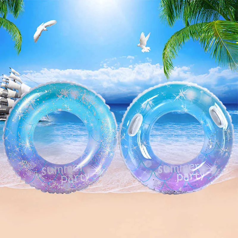 Gilet De Sauvetage Bouée Paillettes Ciel Étoilé Piscine Foats Anneau De Natation Enfants Adultes Gonflable Piscine Tube Flotteur Géant Garçons Fille Eau Fun Jouet Tours De Bain J230424