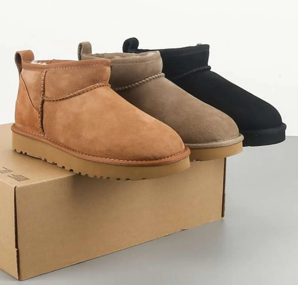 AUSG botas de nieve clásicas Ultra Mini para mujer que mantienen el calor botas de moda para hombre y mujer zapatos casuales de felpa hermoso regalo zapatos de alta calidad