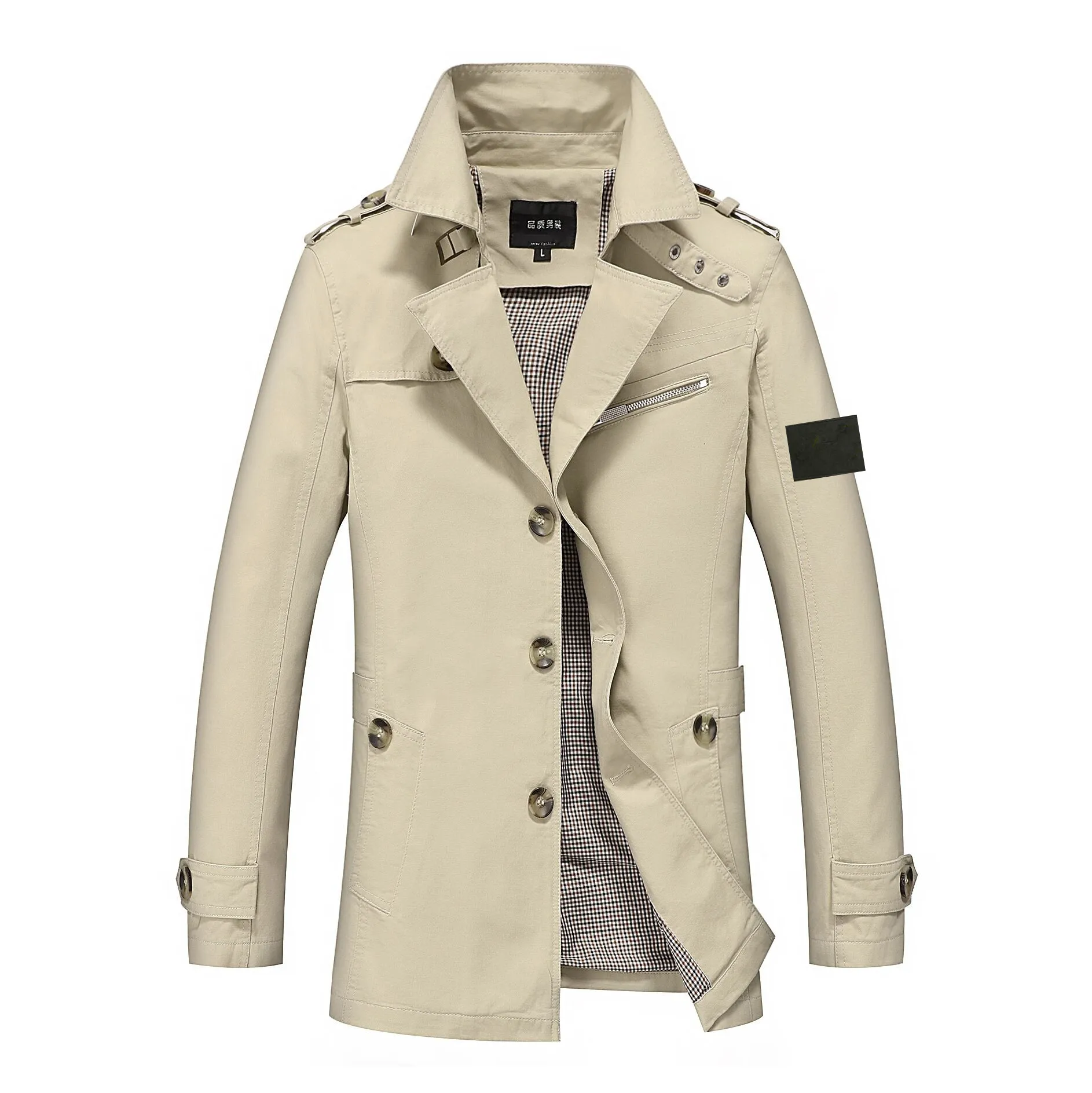 STONE JACKET Veste homme coupe-vent manteau broderie manteau imperméable homme et femme printemps et automne pierre COAT vêtements pour hommes