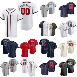 Baseball 20 Marcell Ozuna Jersey 11 Orlando Arcia 14 Sam Hilliard 17 Kevin Pillar 16 Travis dArnaud 18 Vaughn Grissom 38 Guillermo Heredia Space City Men Youth Y-S