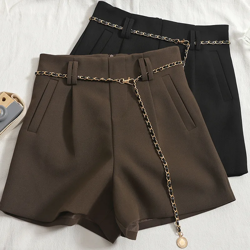 Womens Shorts ITOOLIN Casual Womens Shorts A Line High Waist Short Femme  Chic Office Lady Shorts With Belted Vintage Female Trousers 230425 From  Kong02, $12.65