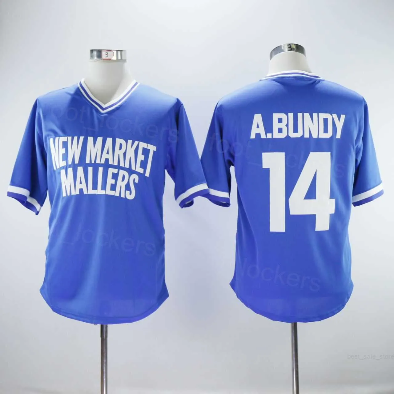 Film Beyzbol 14 Al Bundy Moive Formaları Yeni Market Mallers College Cooperstown Vintage Team Serin Retro Retro Ezici Nefes Alabaç Takımı Mavi Renk Erkekleri