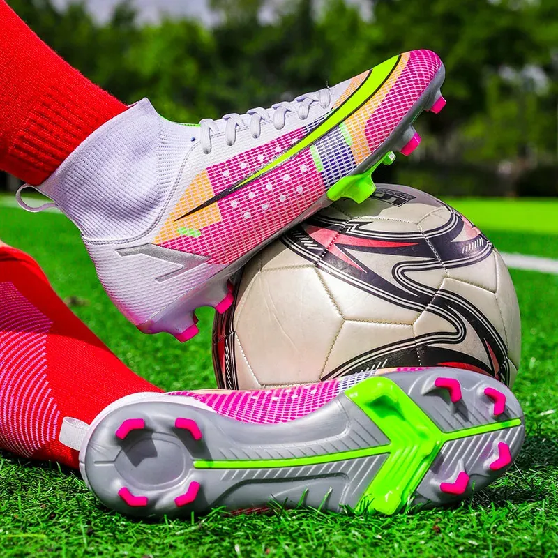 Защитная обувь, мужские футбольные тренировочные футбольные бутсы с искусственной травой, детские ботинки для мальчиков и девочек 231124
