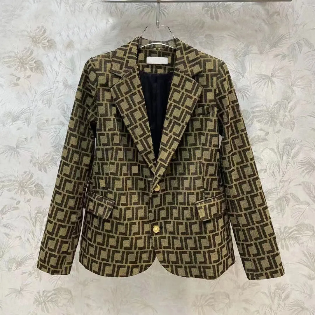 costumes pour femmes vêtements de marque blazers vestes avec des lettres printemps automne libéré tops M171