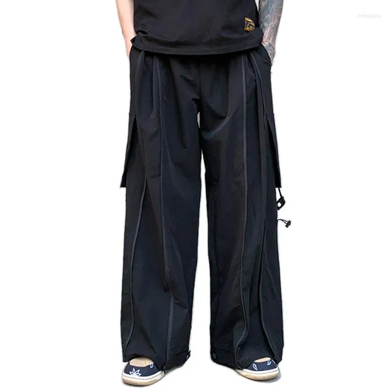 Pantalons pour hommes 2023 japon Style hommes Cargo coton Hip Hop Streetwear droite hommes large jambe Fashon pantalon décontracté