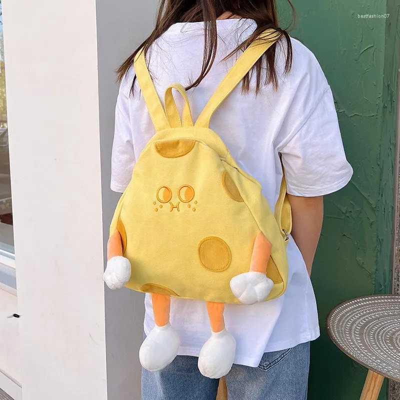 Bolsas escolares 2023 Mulheres de alta capacidade Student Crossbody School School Cartoon Backpack Design Saco de ombro