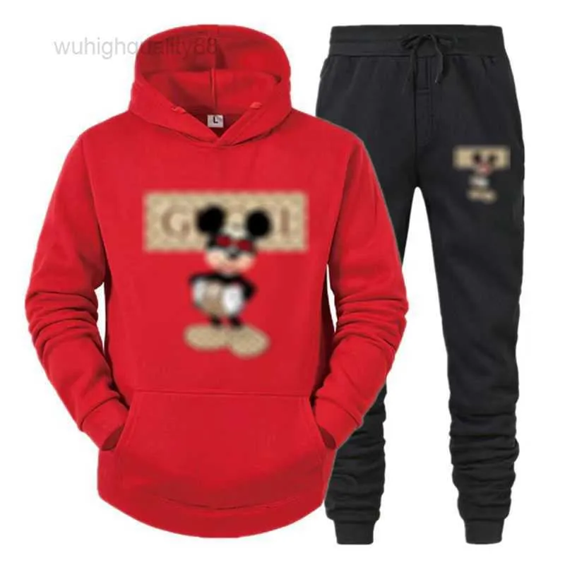 2023 Designer Heren Herfst Custom Unisex Trainingskleding 2 Stuk Joggingpakken Effen Trainingspak Merk Mannen Sweatsuit Sets