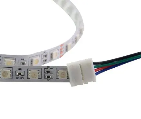 Connecteur de Bande à LED RGB 5050 LED Strip Connector 4 broches