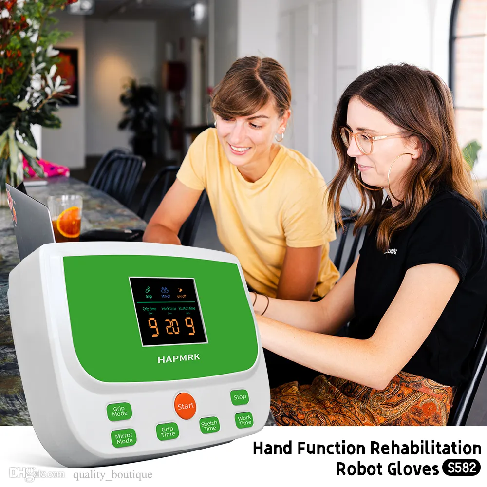 Upgrade Fingertrainer Schlaganfall Hand Rehabilitation Roboterhandschuh Elektrische ältere Lähmungsausrüstung Fingertrainer