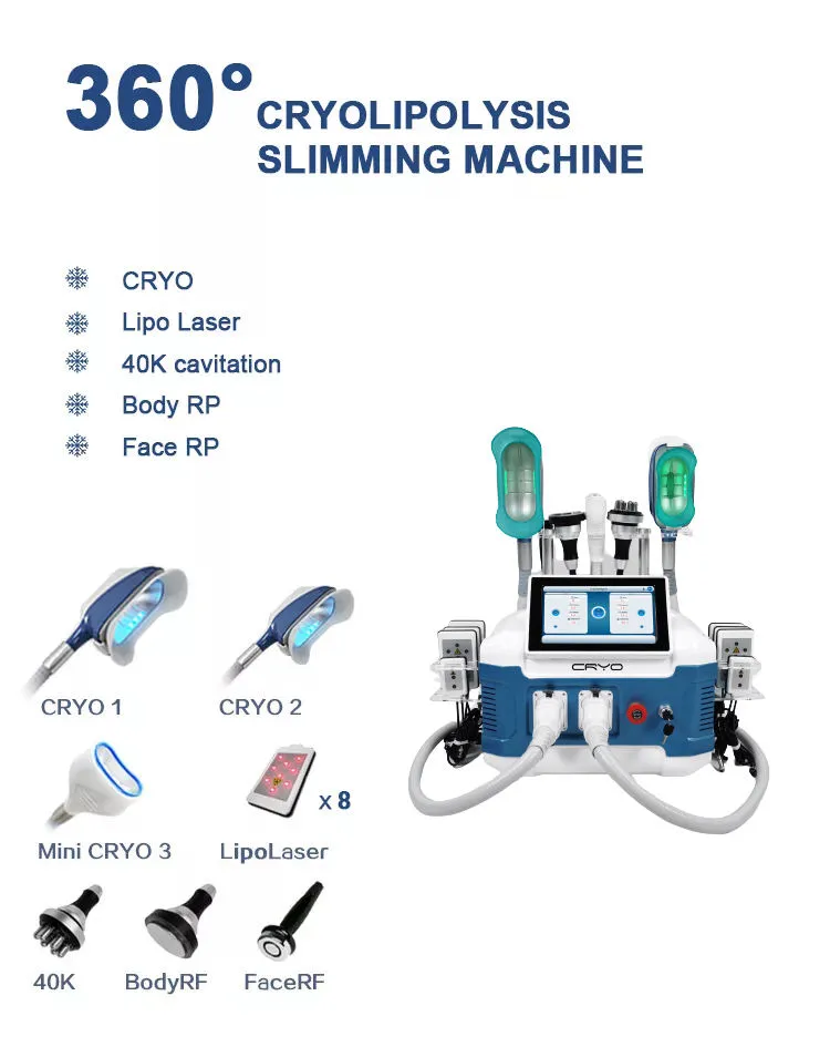 New Arrival RF+40k Cavitation+360 Therapy Body Slimming Weight Loss Machine Facial RF Skin Tightening Beauty Machine