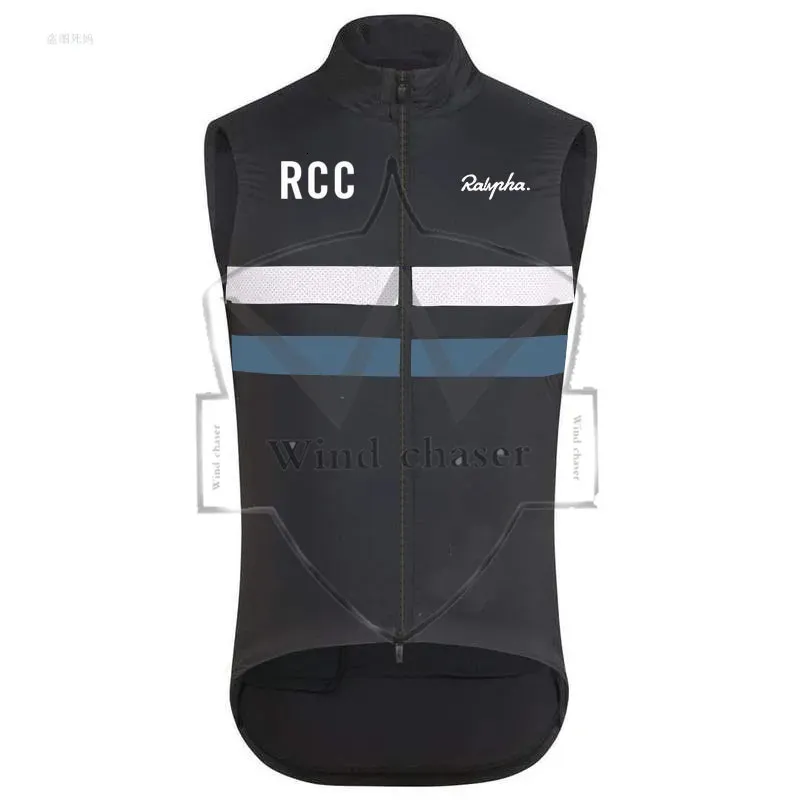 Cykeljackor Windbreaker Vest Bicycle Team Short Sleeve Men's Cycling Jersey Summer Breattable Cycling Clothing Set RCC Raphaful 231124