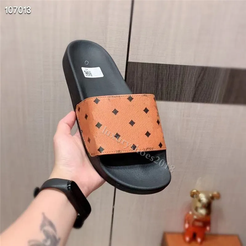 Summer Designer Slippers Luxury Women Mens Sandal Leather fashion brand Slide Lady Beach Casual Slipper Shoes With Box 35-45