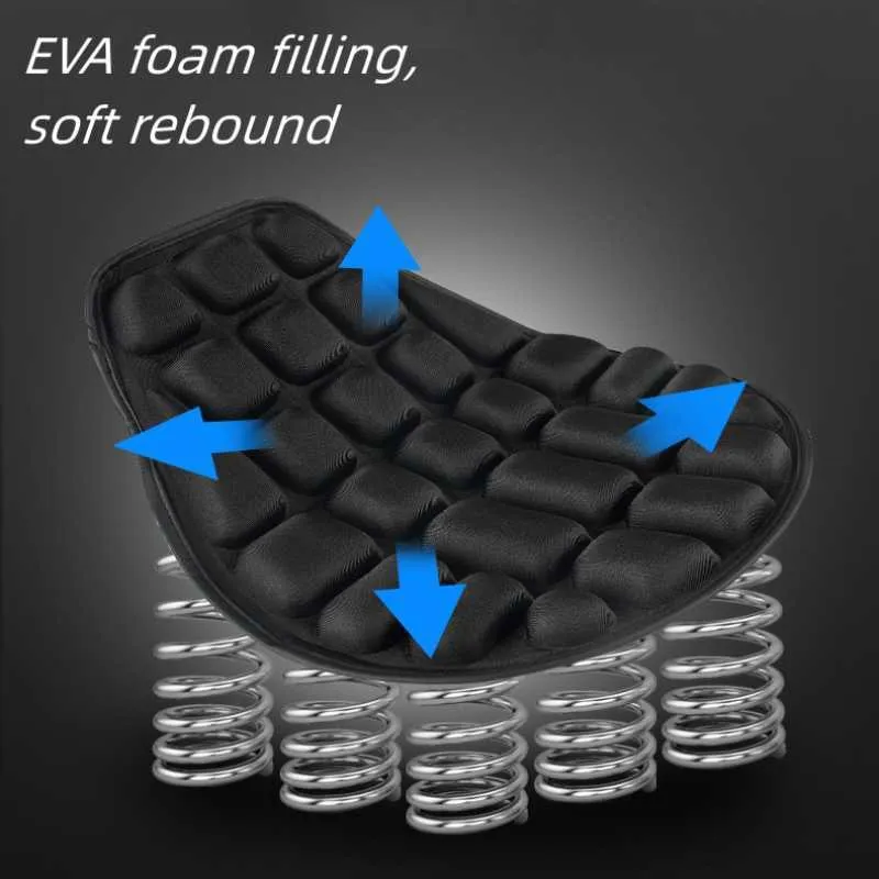 Universal Motorcycle Motor Seat Cover With 3D Comfort Cushion And