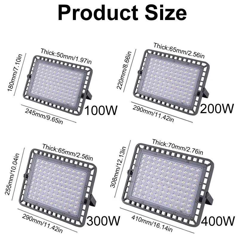 Premium LED Screwfix Led Floodlight For Bowfishing And Boat Lighting 400W,  300W 100W Brightness, 150Lm/W Ra80, Crestech168 From Crestech168, $19.96