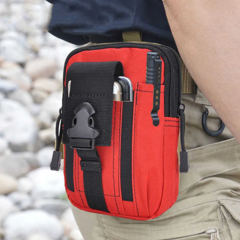 Tactical Hunting Waist Pack With Molle Holster And Multiple Pockets For