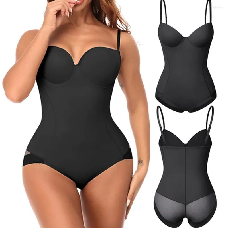 Womens Tummy Control Waist Trainer Low Plunge Shapewear With Built In Bra Backless Bodysuit Top For Slimming And Body Shaping From Phoefen 15.16 DHgate.Com