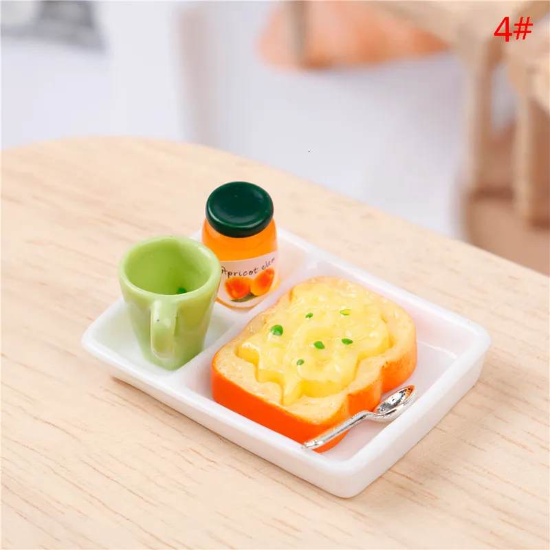 iLAND Ensemble d'accessoires et de meubles pour maison de poupée, vaisselle pour maison de poupée, mini tasses à thé, service à thé miniatures, accessoires en porcelaine à l'échelle 1/12 (magnifique