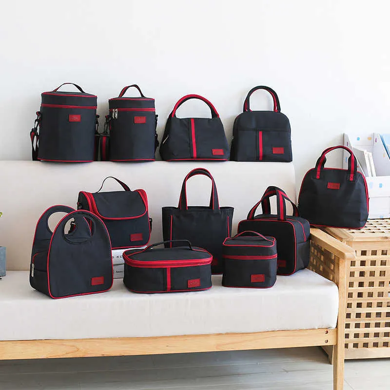 Bolsas de gelo com bolsas de lancheira térmica feminina feminina portátil Bento Tote Tote Família Viagem Piquenique Drink Fruta Comida FRESCO Organizador Acessório J230425